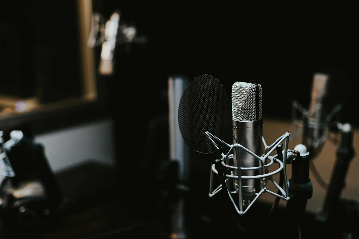 A microphone ready for the next conversation